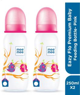 MeeMee Premium Baby Feeding Bottle (Pink) - 250 ml