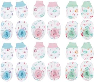 MEEOWMEE Ultra Soft Organic Mitten gloves Bootie socks combo Set for babies
