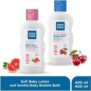 MeeMee Soft Baby Lotion And Gentle Baby Bubble Bath (500 ml)