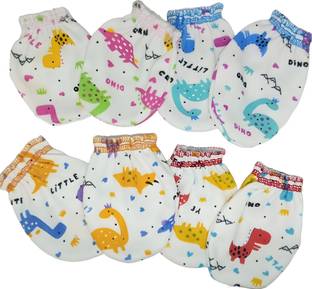 gracy Mittens New Born Baby Boys Girl Cotton Soft Hand Gloves 4 Pair