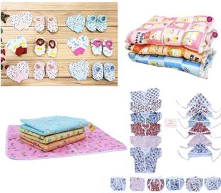 Fareto New Born Baby Daily Essentials 37 in 1 Items Combo Pack(0-6 Months)