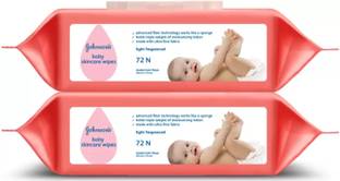 JOHNSON'S wipes 72+72 ( 144N wipes )