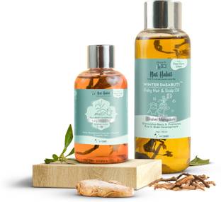 Nat Habit Baby Body Massage & Scalp Massager Hair Oil |Balamool Sunthi + Winter Dasabuti