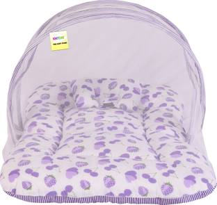 Toddylon New Born Baby Mosquito Net Bed with Cushioned Pillow