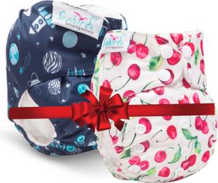 seabird Cottony Premium Quality Washable Cloth Reusable Diaper Get 2 Pack Sanitary Fre