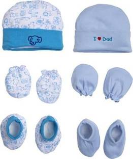 MEEOWMEE Heartz unisex baby cap mitten bootie set combo
