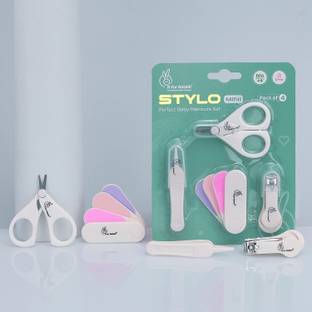 R for Rabbit Stylo Mini Baby Manicure Set 0-3 Years |Grooming Kit for Baby (Multicolor)