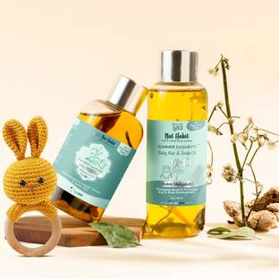 Nat Habit Summer Dasabuti Baby Scalp Hair Oil & Baby Maahu Pure Body Massage Oil