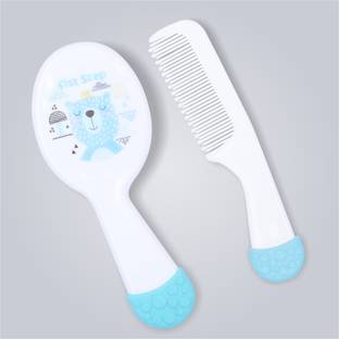 1st Step Matte Collection Easy Grip, Soft & Gentle Comb And Brush Baby Grooming Set
