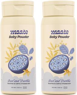 MAATE Baby Powder 100 gm (Pack of 2) | Talc Free | Soothes & Calms Irritated Skin