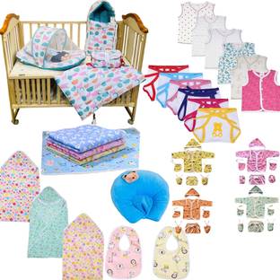 Fareto 49 in 1 Baby Hospital Essential Baby Combo Pack Sprial Pista (0-6M)