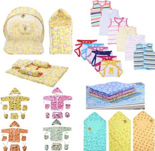 Fareto 45 in 1 New Born Baby Complete Daily Items Combo(0-3 Months)