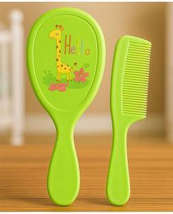 KIDS BASIC Baby Hair Brush & Comb Set - Soft Bristles | Giraffe Design | BPA Free Plastic