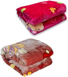 Profecto BABY CARE COMBO OF 2 INCLUDES 2 BABY SOFT,DOUBLE SIDE WINTER BLANKET