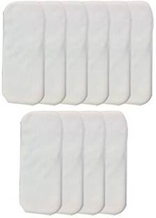 The Cheeky Kidzz Pack Of 10 Baby Reusable Microfiber Soaker Wet-Free Insert Pads For Cloth Diaper