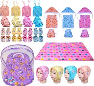 V.B.K Baby Clothes / Baby Gift Set With Bedding Set With Mosquito Net, 0 to 6 Months
