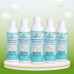 Lumiva Baby Shampoo & Baby Wash Pack of 5