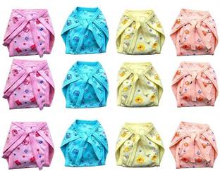 FabSquare New Born Baby Care Cloth Combo set of 12 Nappy (langot) hosieary material