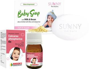 Bakson's Homoeopathy Calcarea Phosphorica 6x With Baby Care soap