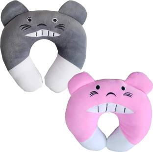 EVK Cotton Polyester Fibre CARTOON EMBROIDERY Baby Pillow Pack of 2