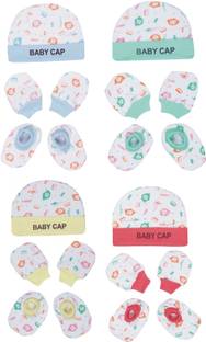 MEEOWMEE Baby Cap, Mitten & Booties Set