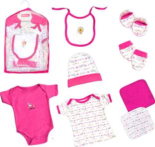 VParents Honey Punch New born Baby Gift set (Pack of 8 )