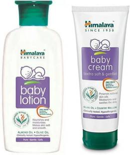 HIMALAYA Baby Cream 100ml & Baby Lotion 200ml Combo