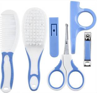 kogar Blue 5 in 1 Baby Grooming Kit & Gift Set For Baby New Born to 36 m
