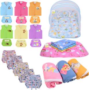 Kwitchy New Born Baby Care Essential Bedding Set Combo