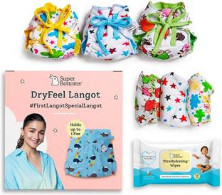 Superbottoms Dry Feel Langot and and XtraHydrating™ Wipes
