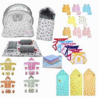 Fareto 56 in 1 New Born Baby Complete Daily Items Combo(0-6 Months)