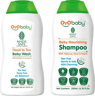 Oyo Baby Combo Pack For New Born Baby Shampoo & Baby Wash