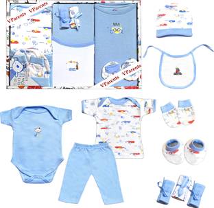 VParents Bitsy New born Baby Gift set (Pack of 10)