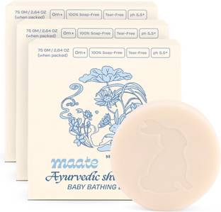 MAATE Shwet Pushp Baby & Kids Bathing Soap Bar | Paraben Free, Natural & Vegan