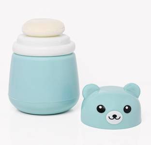 Magic Pebbles Portable Baby Powder Puff with Box Holder Container for Newborn & Kids
