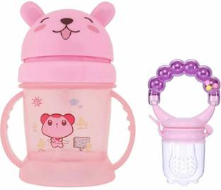 CHILD CHIC Feeding Combo Of 300 ML Sipper & Rattle Fruit Feeder