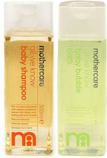 Mothercare all we know Baby Shampoo + Bubble Bath (2X300ml)