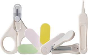 GOCART 4Pcs Baby Nail Clippers Set, Baby Nail File, Nail Scissors & Tweezers | Nail Care Kit For Newborn, Toddler, Kids And Gift For New Moms And Baby Registration