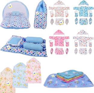 Toddylon New Born Baby Care Clothing And Essential Gift Set Combo