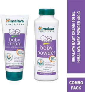 HIMALAYA BABY CREAM 100ml+BABY POWDER 400g Bundle pack