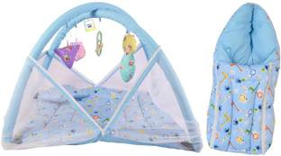Kwitchy Baby Mosquito Net With Cushioned Pillow And Sleeping Bag