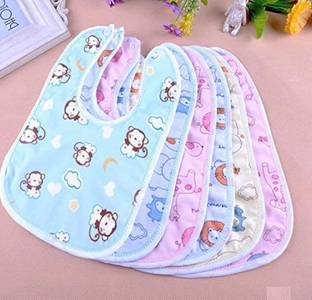 Profecto SOFT AND COLOURFULL/ATTRACTIVE BUTTON BIBS FOR BABIES/INFANTS/TODDLERS