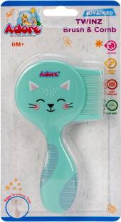 Adore Advanced TWINZ Brush & Comb Set- Extra Soft Bristles- Ergonomic Design