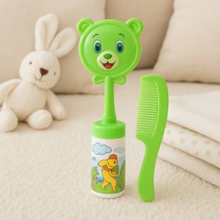 AEREX Baby Comb & Brush Set | Natural Soft Bristles Baby Brush | Baby Grooming Set