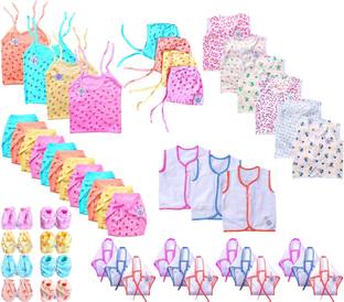 V.B.K New Born Baby Items / New Born Baby Clothes Set With Jabla, Nappy, 0 to 6 Months