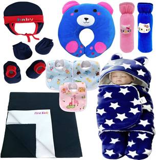 BRANDONN New Born Baby Gift Set Combo Pack for Baby Boys and Baby Girls Pack of 11 Pcs
