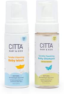 CITTA Foaming Baby Shampoo & Baby Wash Pack of 2 - 150 ml each
