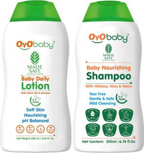 Oyo Baby Combo Pack Baby Lotion and No Tears Baby Shampoo for Newborn Babies