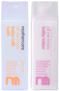 Mothercare Mothercare All We Know Baby Milky Bath (300ml), Baby Lotion (300ml) COMBO