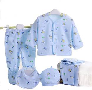 Honey Boo Presents New Born Baby Summer Wear Infant Clothes First Gift For New Born 5Pcs .